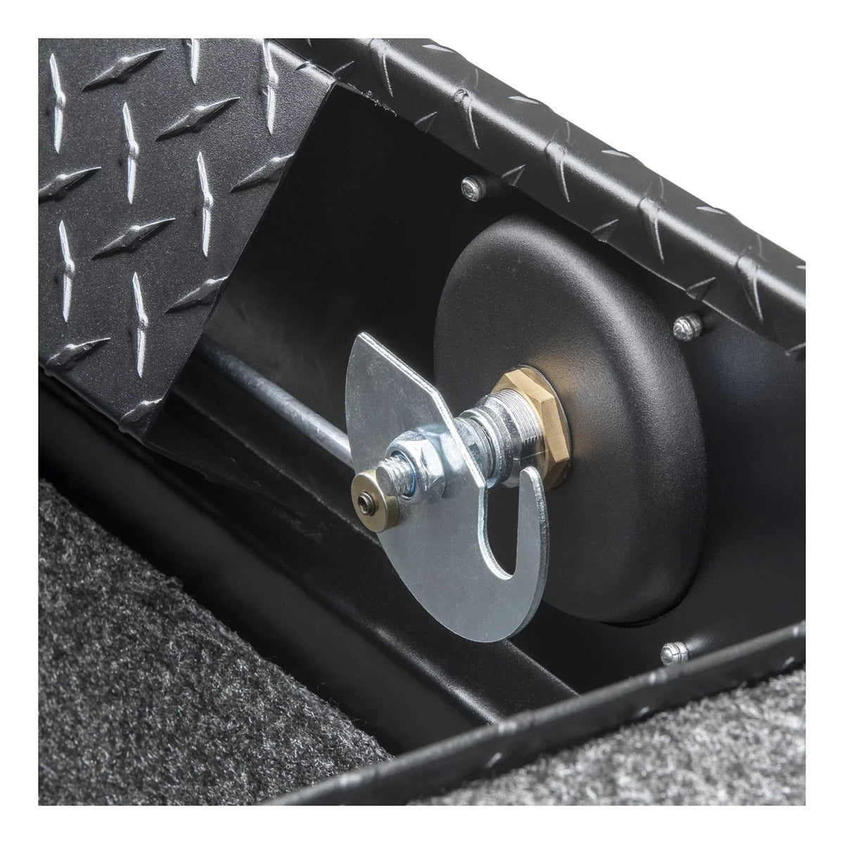 TOOLBOX MATTE Welding SECURE BLACK RAIL SL-72-LP-MB-R UWS/United WITH LOCK Services UWSSL-72-LP-MB-R LOW PRO 72IN