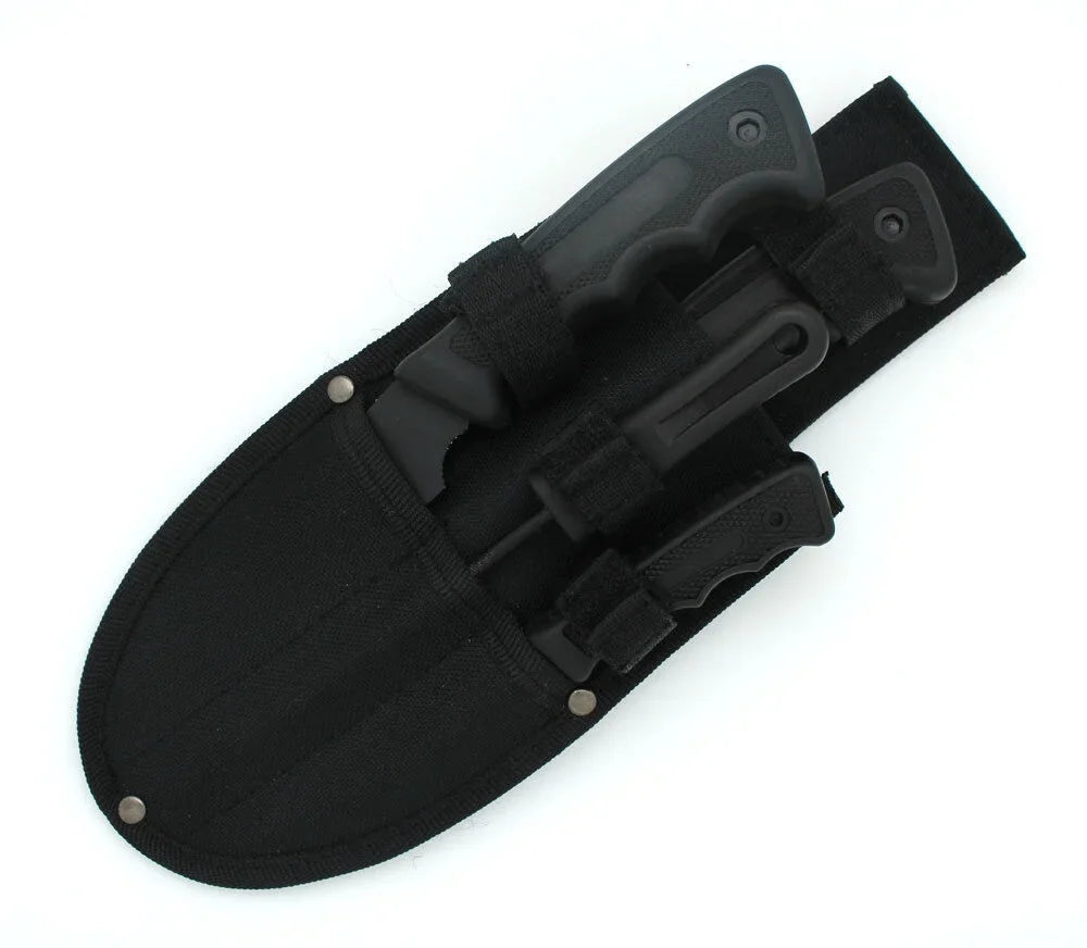 Eye Duty Game Knife Hunting 5PC Snake Set Big Heavy Black Tactical