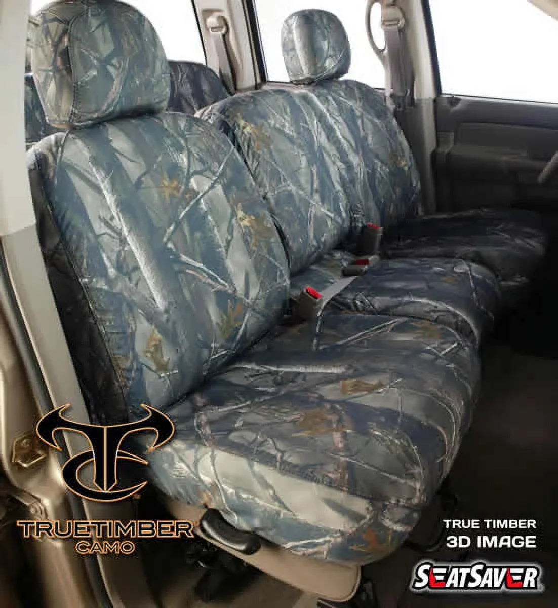 3D BENCH DOWN FOLD CREWCAB 1999-04 CONSOLE Seat Image) CENTER Fits ARMREST DUTY SUPER REAR Timber, Protector: W/O SeatSaver (SS8417TTXD) (True