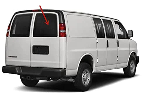 Express/GMC Savana Stationary Side Back with Window Privacy Glass Models 1996-2022 Right Chevrolet Passenger Back Compatible Van