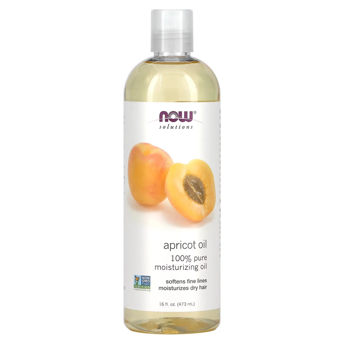 (473 Apricot fl Solutions, 16 oz NOW ml) Foods, Oil,