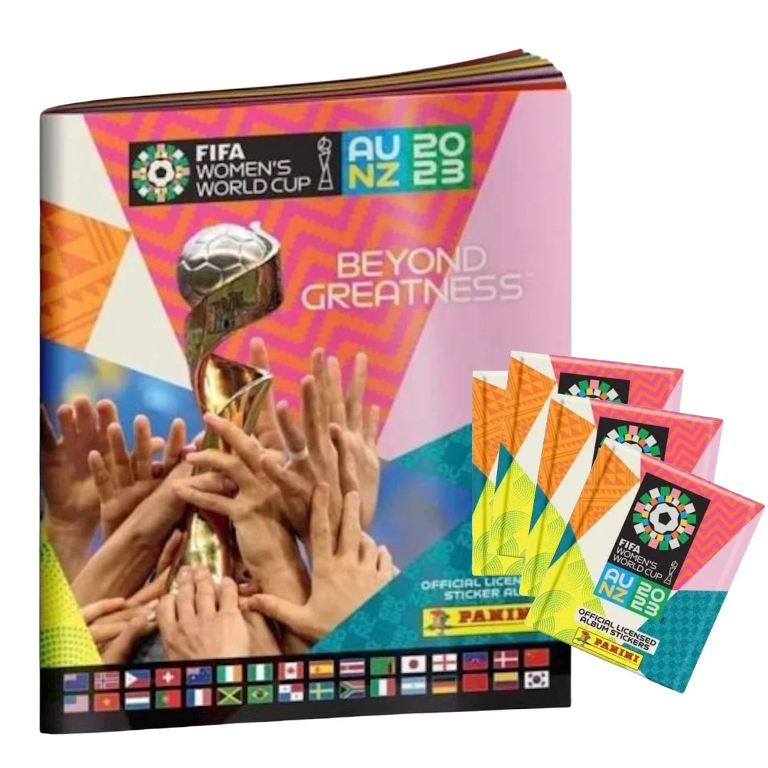 Panini (125 FIFA Album globe Women's 2023 Cup 25 Stickers) Packs +