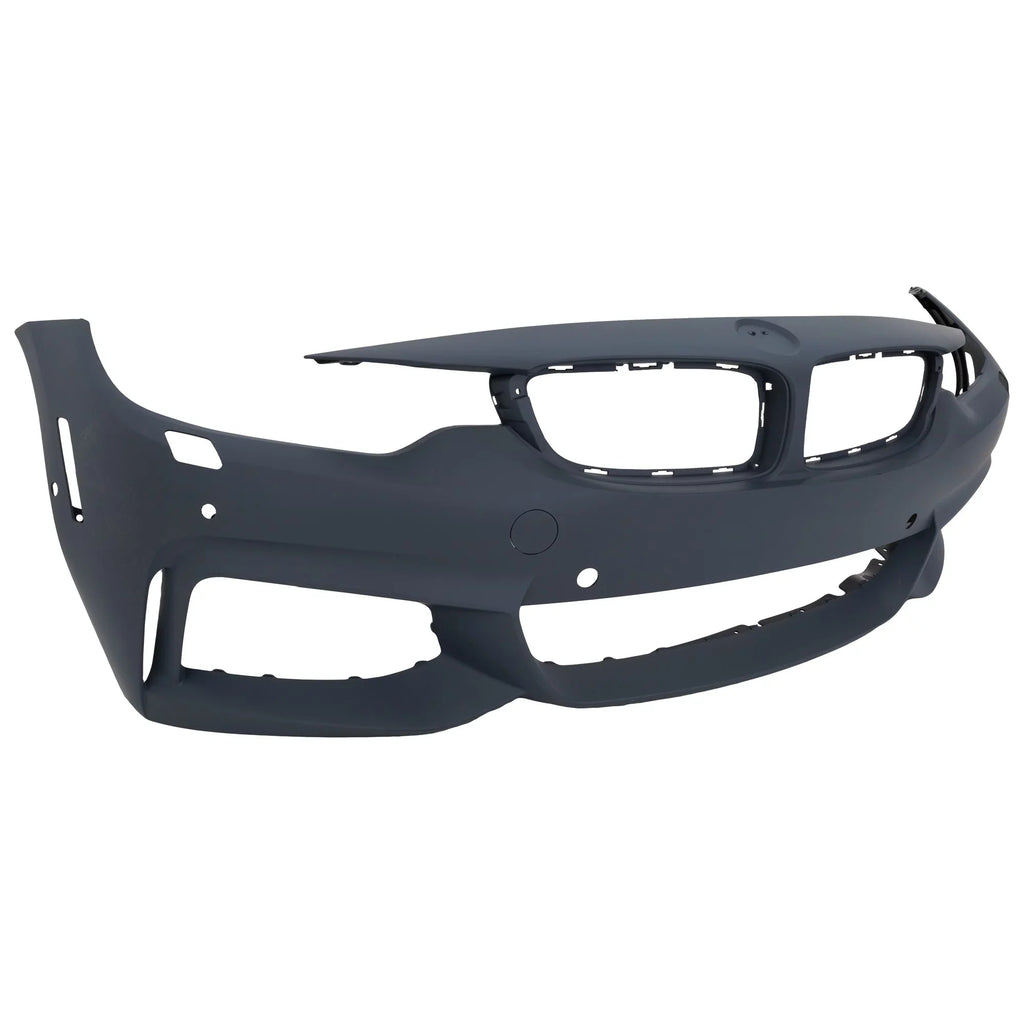 Front Compatible Conv/Coupe/HB- Line with 2014-2018 CAPA HLW COVER Holes/Cam Sport M 4-SERIES PDC Primed BUMPER Sensor with For
