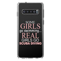 Back S10+ Screen for Glass Go Case Diving - PLUS TPU Galaxy Shockproof Girls DistinctInk Protector Tempered Acrylic Bumper (6.4" Scuba - Real Hybrid Clear Screen)