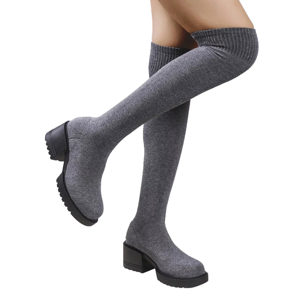 Length Work 11 Women Ladies Buckle Women on Heeled for Winter Long Sock PMUYBHF Boots Boots Pull Knee Minimalist Boots Boots Boots Size Snow Waterproof
