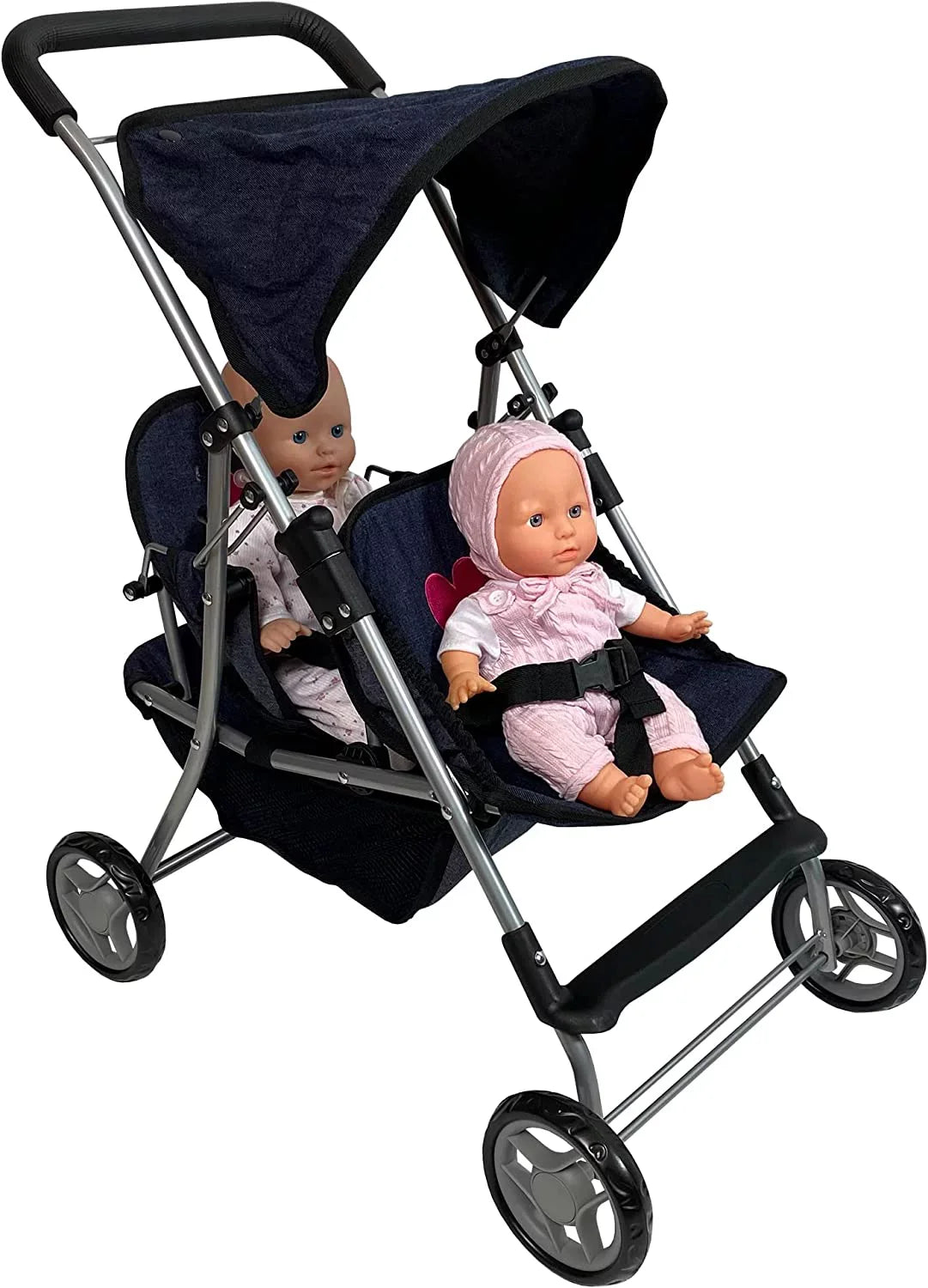 The Doll Toy York Stroller Collection Twin Doll Denim New Baby Doll Stroller