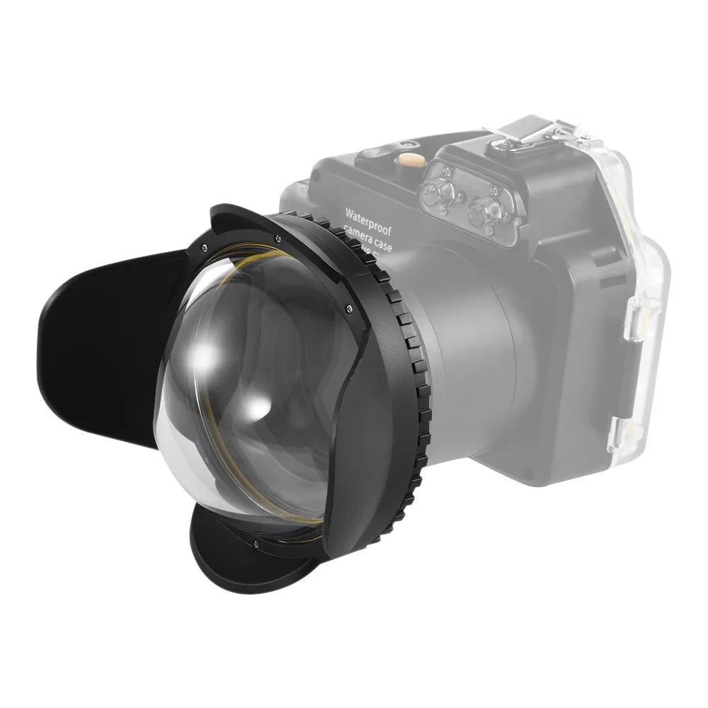 200mm Adapter 67mm Angle Case for Round Housing Fisheye Camera 197ft Cover MEIKON Shade Waterproof Lens Diving Camera 60m/ Underwater Port Wide Dome