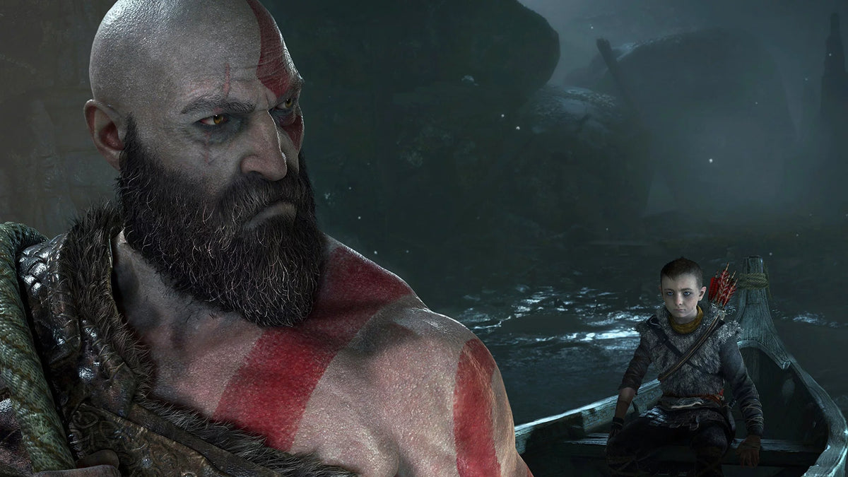 Playstation of a 4) God War globe / (PS4 elemental Journey creatures fearsome dark, to of
