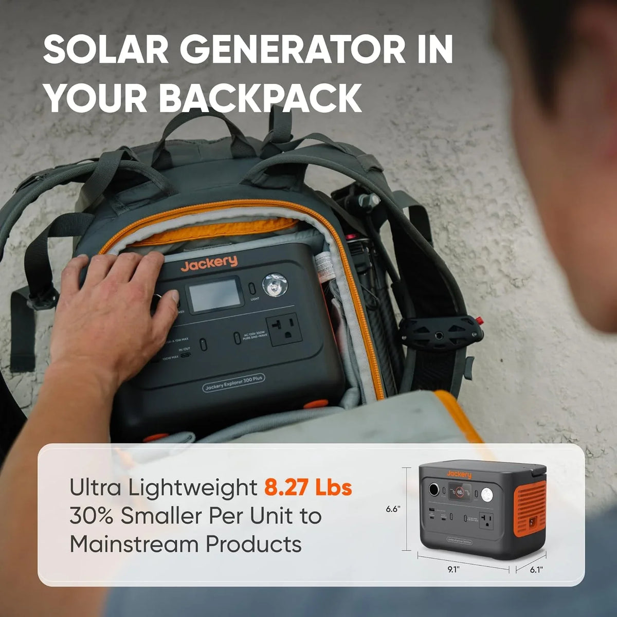 and Jackery Panel Generator Traveling, Not 288Wh Emergencies (Refurbished) Battery, for LiFePO4 Included) Explorer Outdoors, 300 Station, (Solar Plus Power Camping, RV, Solar Portable Backup Restored