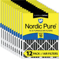 Air Pack Plus Pleated Carbon Pure 20x20x2 MERV Pleated 10 12 Nordic Filters