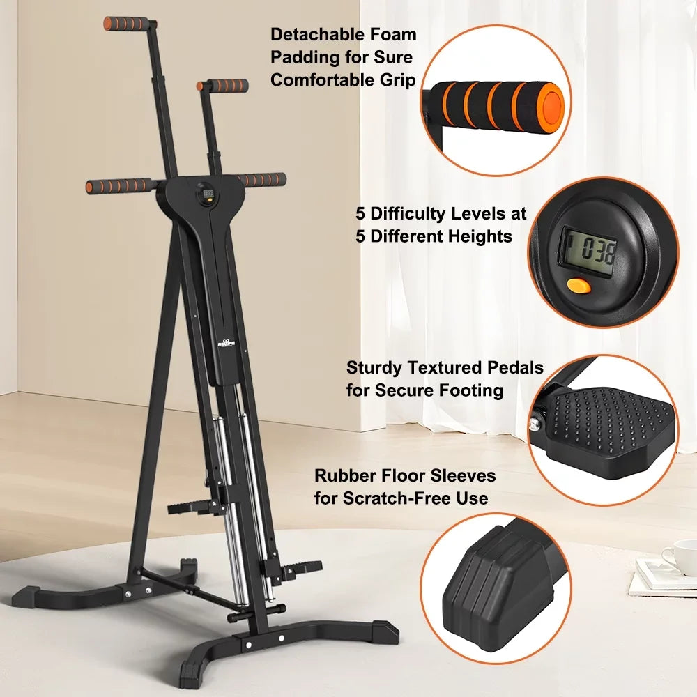 Sports 5 Gym Display Relife with Levels Exercise Home for Vertical Climber Adjustable Machine LCD