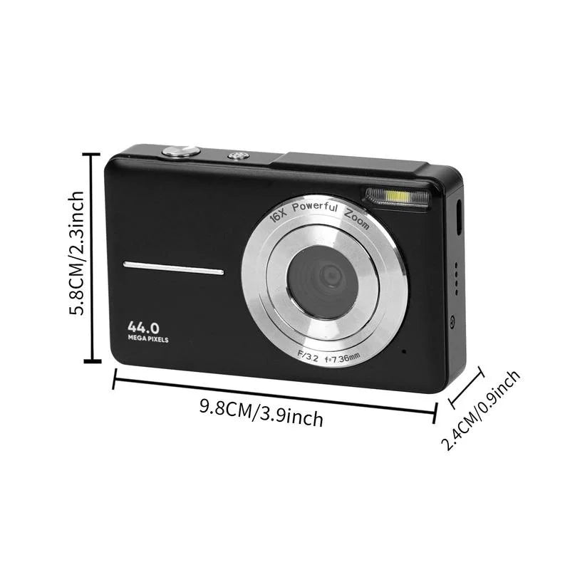 Camera 16X Digital Card, 44MP Zoom Festival, Digital Day & DC403 Piece Memory Mother's Music for for Digital Multi-functional f=7.36mm), Compact Recording 32G Camera P Gift, 1 Cameras, 1080P Ff(F/3.2,