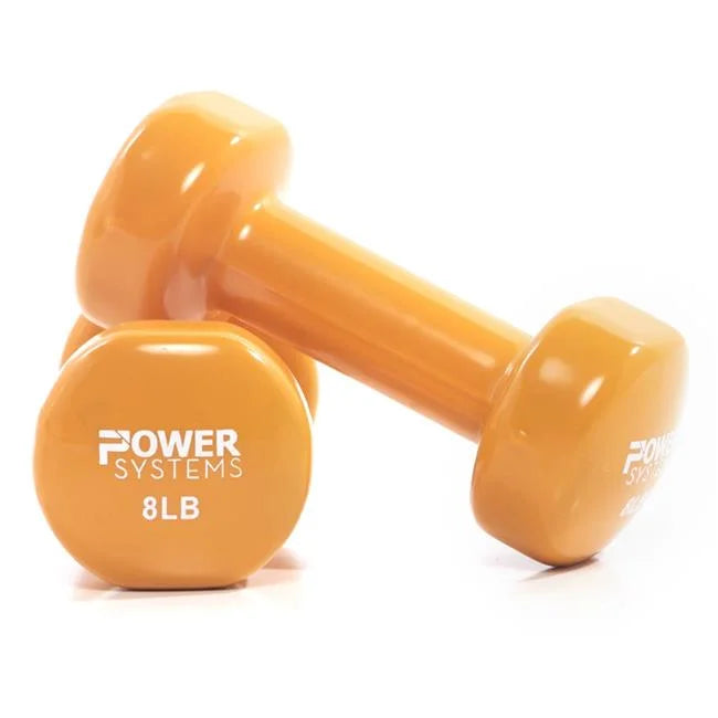 Gray Coated of Deluxe lbs Vinyl - 6 2 Dumbbell, Set