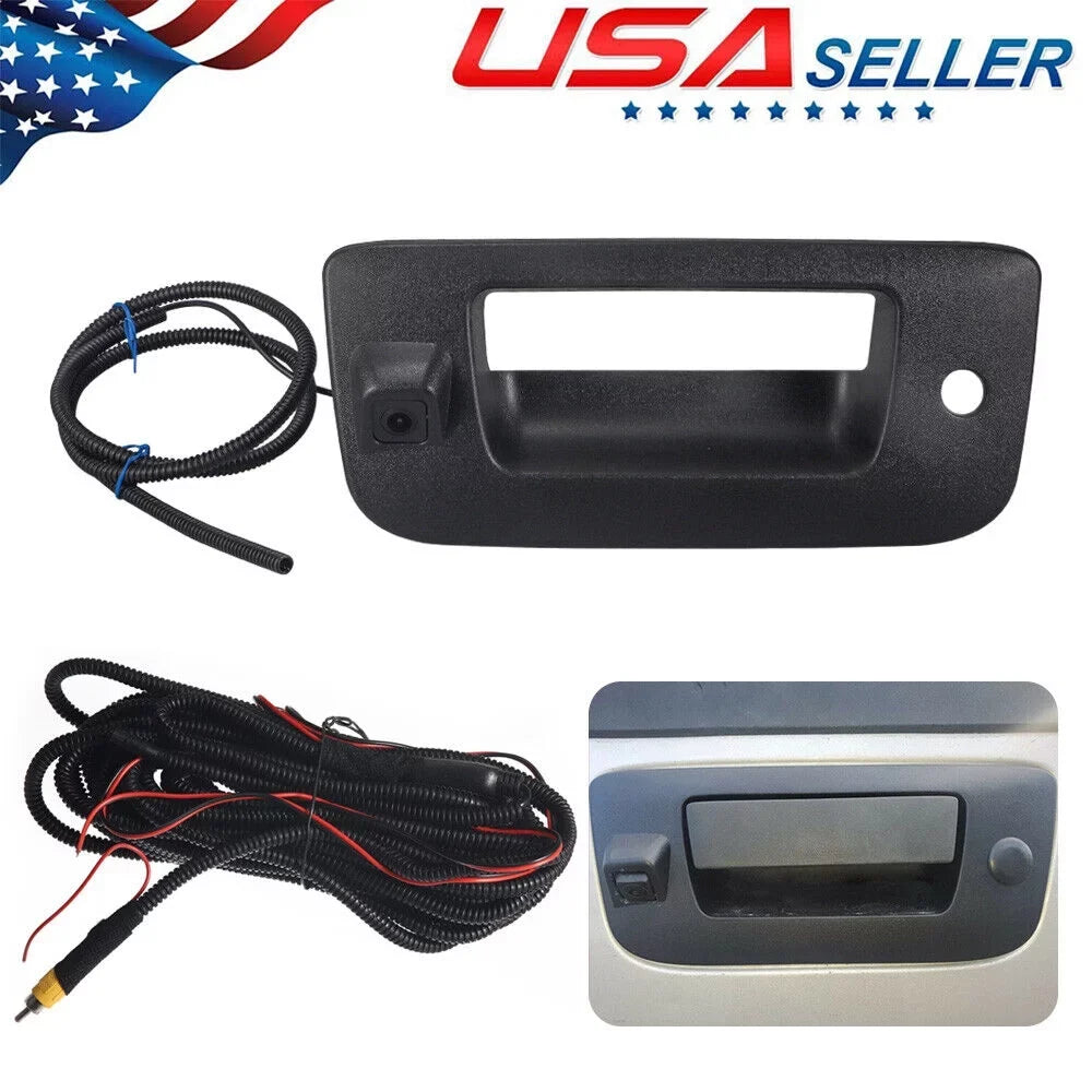 '- JahyShow Camera Rear Tailgate 07-13 View Silverado/GMC Handle with Compatible Sierra Chevy