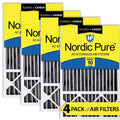4 16x25x5 Replacement Air 10 (4 Filters MERV Carbon 3/8) Plus Honeywell Pack