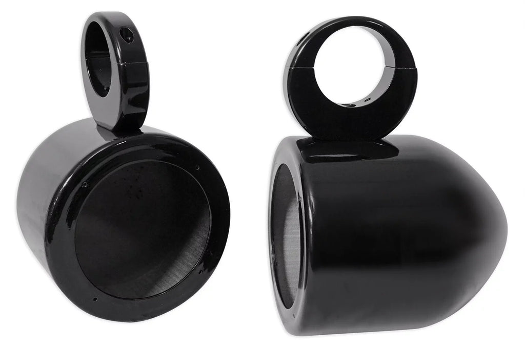 Rockville Speaker Mount 360° Black Swivel 2) Pods Surface Aluminum 5.25" MAC525B