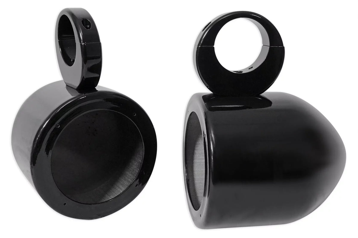 Rockville Speaker Mount 360° Black Swivel 2) Pods Surface Aluminum 5.25" MAC525B