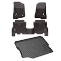 Logo Floor Jeep Unlimited 4-Door,Black Wrangler White Liner subwoofer with 3W - Weather &Trunk Mats&Cargo All JL Floor for JL mats Jeep Liners 2018-2021 Wrangler for