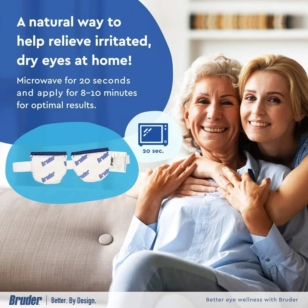 and Reusable, Heat | Irritation | Eye and of Acting | Eye Moist for Moist Mask Effective | Activated Compress Eye Microwave and Non-allergenic Washable, Eye Heat 2 Pack Bruder Fast Relief Other Dry l