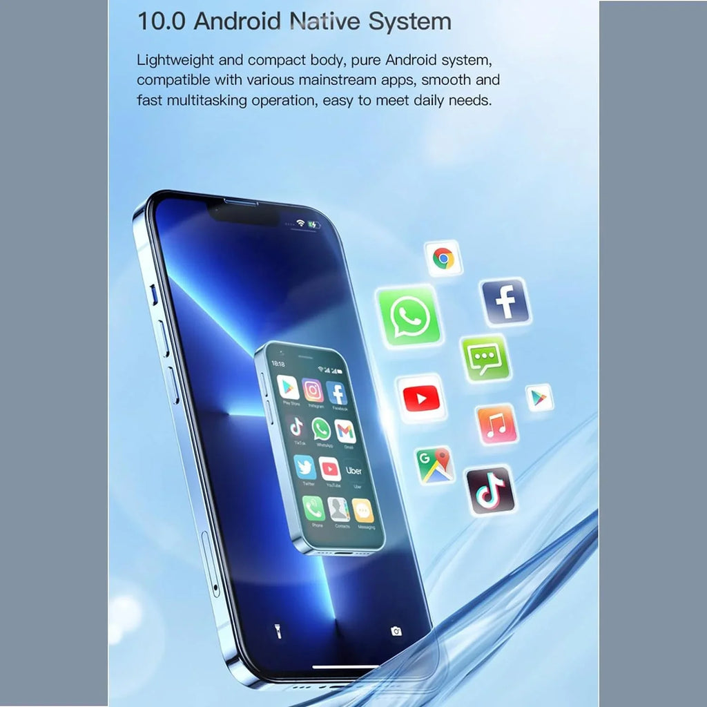 Unlocked 2GB globe Smallest Mini Dual Mini 10.0 Phone XS16 Phone Kids Broisae 16GB Mini Cell Ram Smartphone Android (Purple) Mobile for Phone 3inches ROM 4G Sim Phone