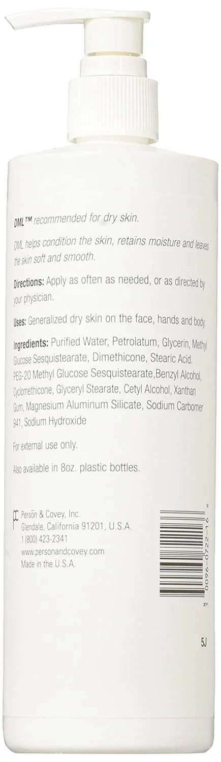 DML, 16 Unscented Moisturizer Oz. Pump Bottle Lotion