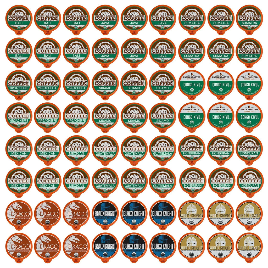 for Coffee, Fresh K-Cup Roasted Pod Count Keurig Organic Brewers 72 Coffee Sampler,