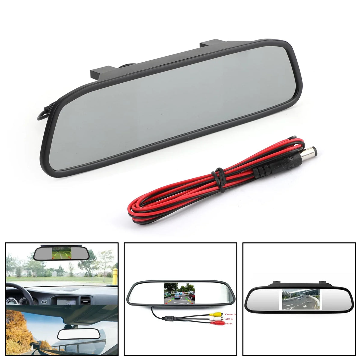 4.3inch Night Assist NTSC Mirror Car PAL 4.3" Vision TFT Monitor Parking LCD