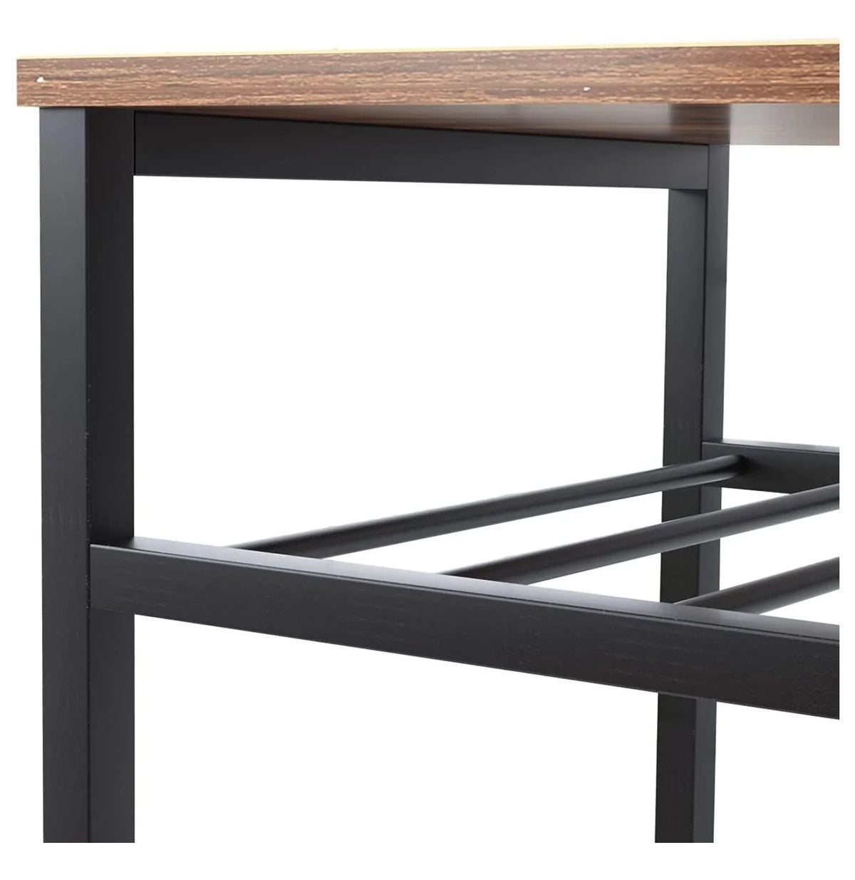 oddfain Kitchen with Brown on Wheels Station, 3 Serving Tier Bakers for Dark Microwave Kitchen Coffee Rolling Cart Rack Cart Utility Carts Outdoor Storage Bar