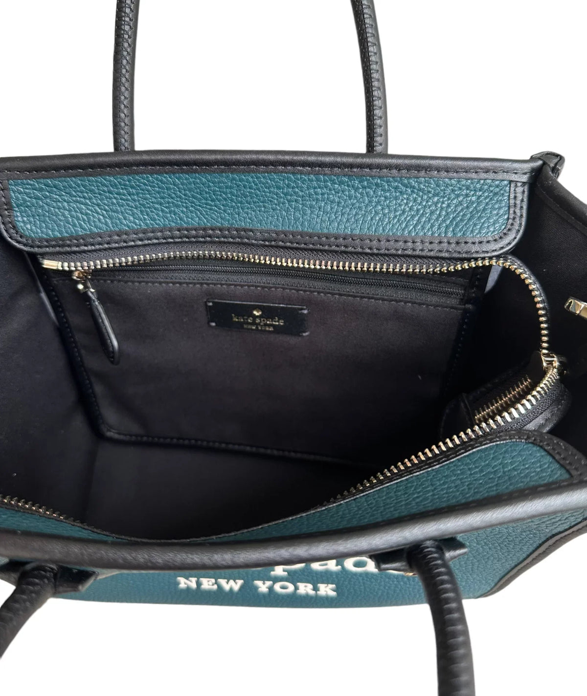 Logo Crossbody Ella Multi Peacock Satchel Small Spade Leather Kate Colorblock
