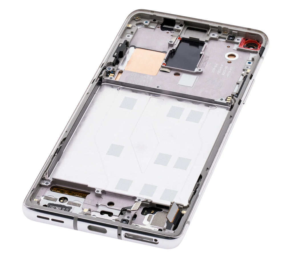 (Refurbished) OLED OnePlus 5G Compatible Replacement For 8 (Non-Verizon With Assembly Silver) UW / Frame 5G Frame) (Polar