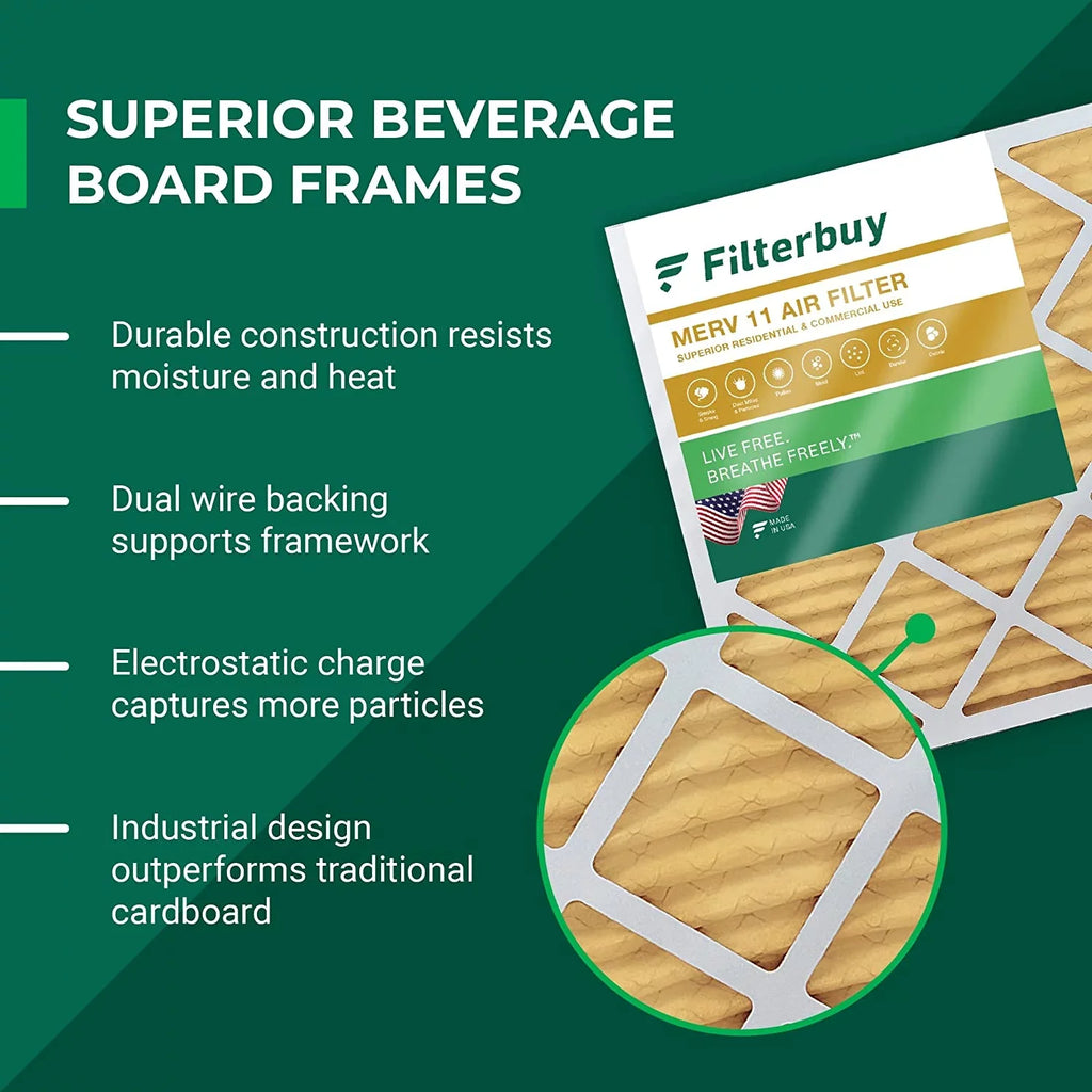 Filters 10x10x2 MERV Furnace HVAC Pleated Air AC Filterbuy (6-Pack) 11
