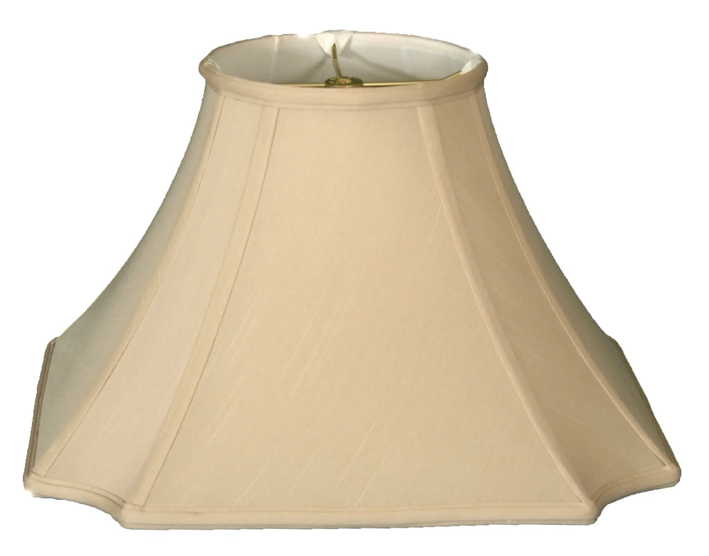 Designs Cut 20" Royal Beige Inverted Lamp Square Shade Corner