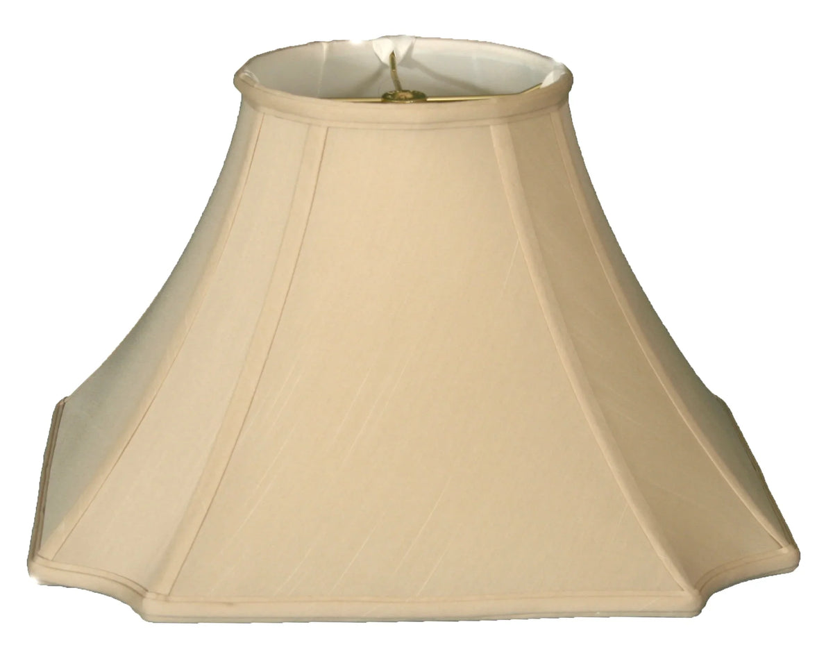 Designs Cut 20" Royal Beige Inverted Lamp Square Shade Corner