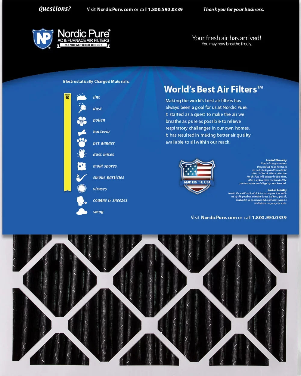 Carbon Lennox MERV + (4 Pack AC X6673_X6675 2 3/8) 20x25x5 Filter 10 Replacement