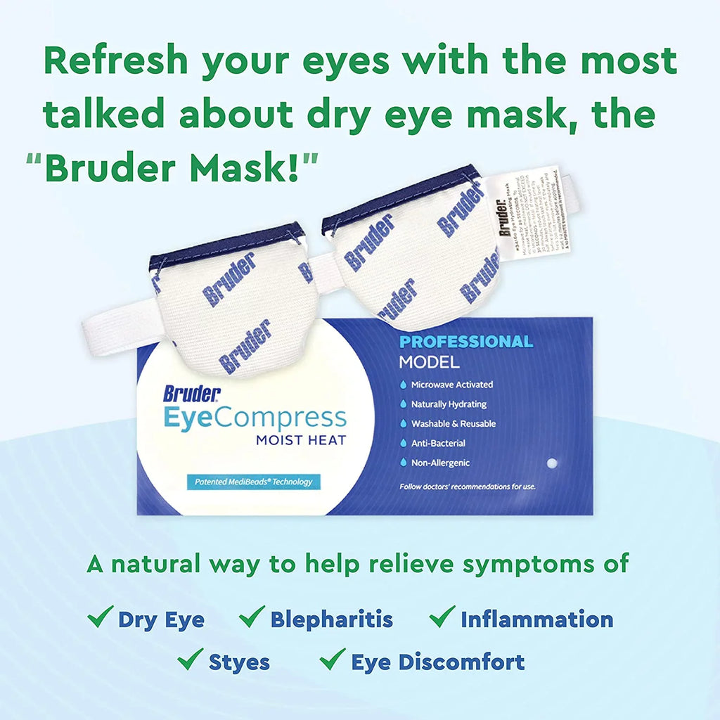 and Reusable, Heat | Irritation | Eye and of Acting | Eye Moist for Moist Mask Effective | Activated Compress Eye Microwave and Non-allergenic Washable, Eye Heat 2 Pack Bruder Fast Relief Other Dry l