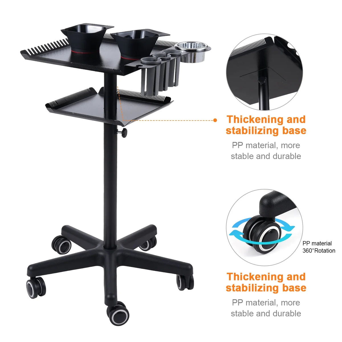 Spa Hair Cart Clinic Stand Stand Cart Beauty Station Hair Stylist Salon Salon Movable Beauty Trolley,Salon Cart Salon Salon On Salon Movable Clinic 2 Bestauty Salon Adjustable Station Salons Station