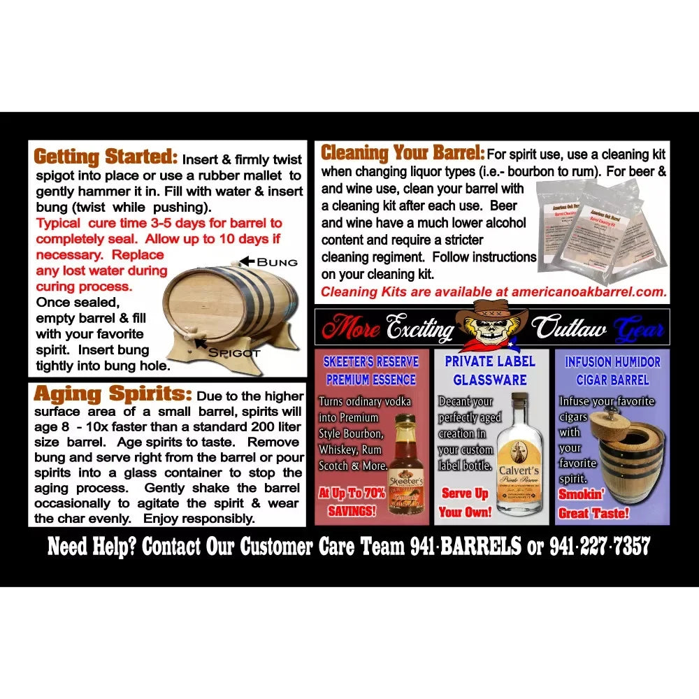 Eyes Engraved (037) Barrel - Aging American Irish Smiling Oak