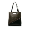 Brown Fendi (Good) Coated 1974 Shopping Fabric Tote Satchel Pre-Owned Unisex Zucca Authenticated Canvas