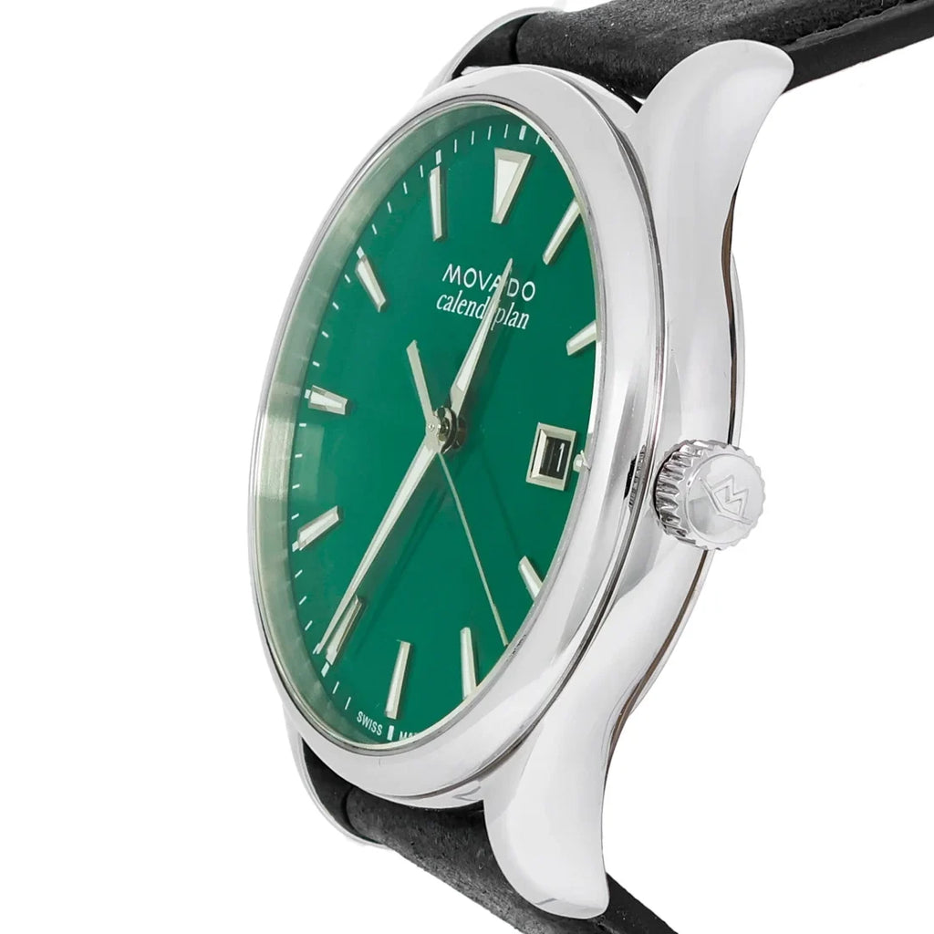 Men's Watch Heritage Quartz Green Dial Movado 3650156