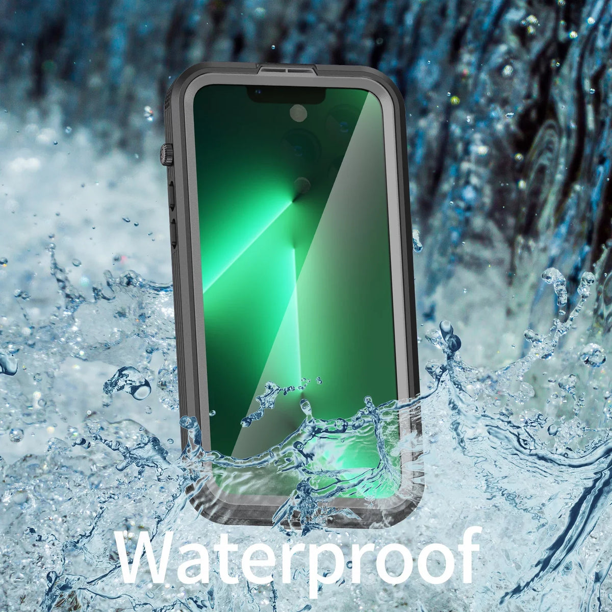 for Black 14 Pro with Built-in - Pro Protector Underwater][14FT 360][IP68 Military for 6H [Real Case Dropproof][Dustproof][Compatible Screen Waterproof, Max 6.7" iPhone MagSafe] Max iPhone 14