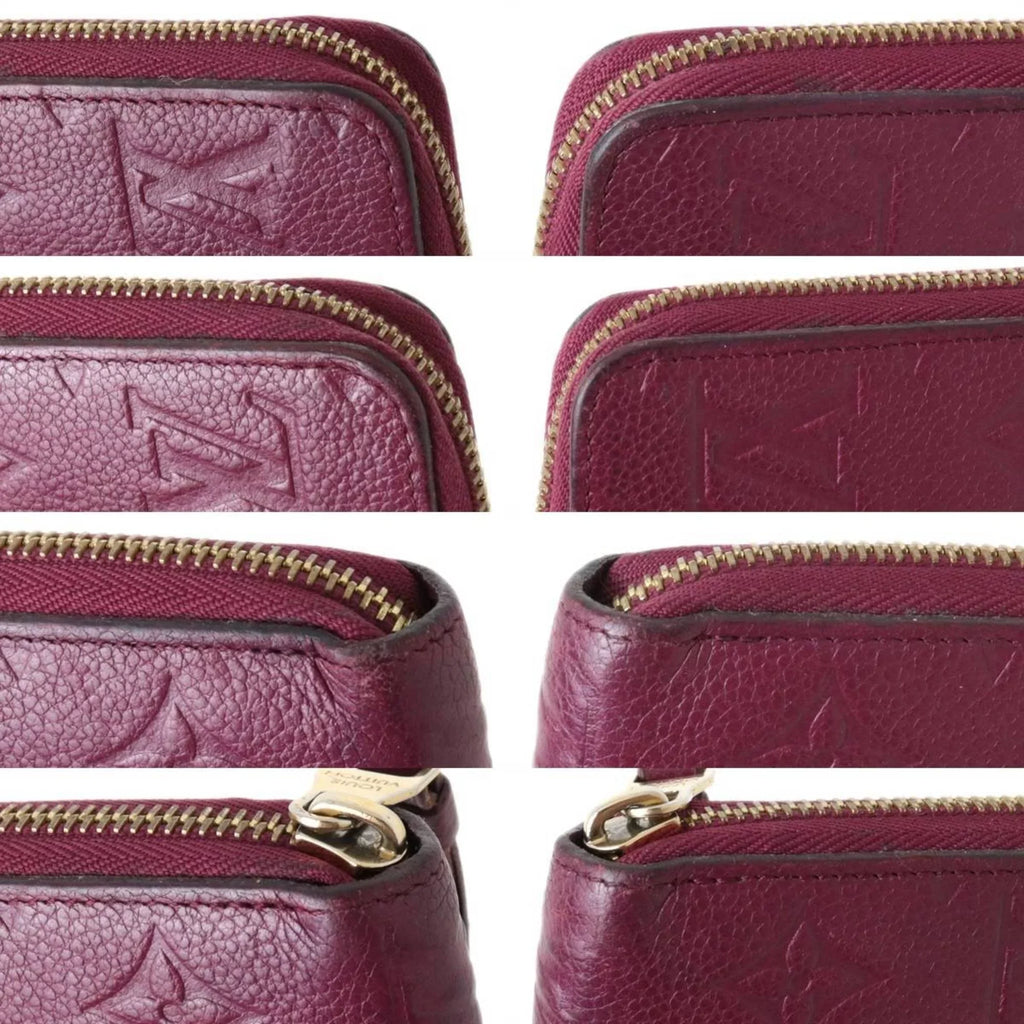 Amplant Monogram Zippy Pre-Owned Cherry Wallet (Fair) M68571 Berry Long