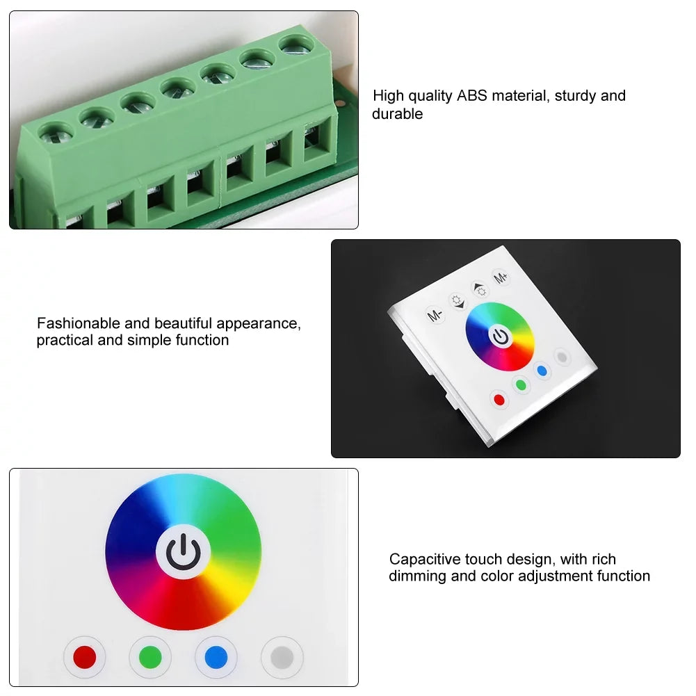 Touch Controller Kathlen Panel Colorful Switch Panel Light(White) LED for - Dimmer Touch RGBW Mounted Controller Wall Strip LED