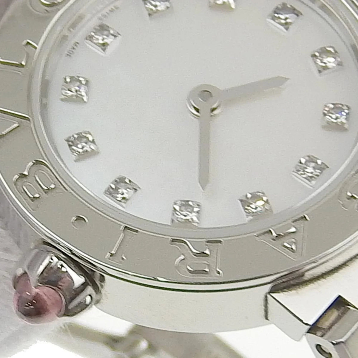New) Diamond Mother Dial BVLGARI (Like Pearl Bulgari Battery Shell BB23S 103095 of Pre-Owned Watch 12P