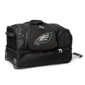 Duffel Rolling Drop 2-Wheel Bottom Bag MOJO Philadelphia Black 27'' Eagles
