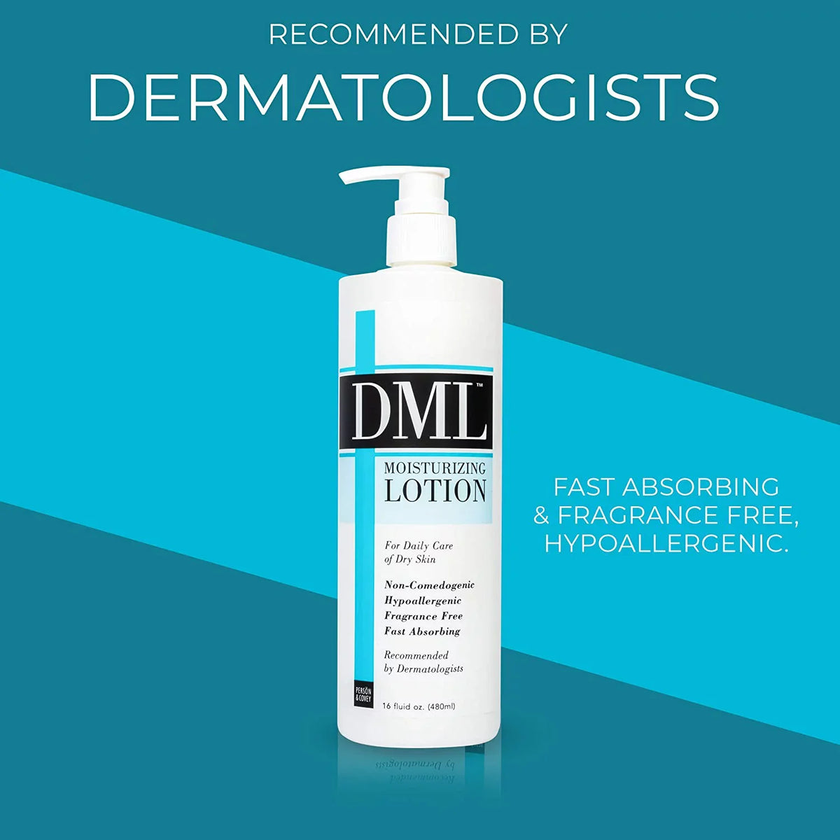 DML, 16 Unscented Moisturizer Oz. Pump Bottle Lotion