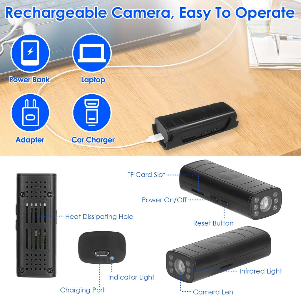 for Car RVs Night Camper Camera Adhesive Built-in Base Rear Waterproof with Wireless Camera Trailer Vision Backup Camera Battery iMounTEK Trucks