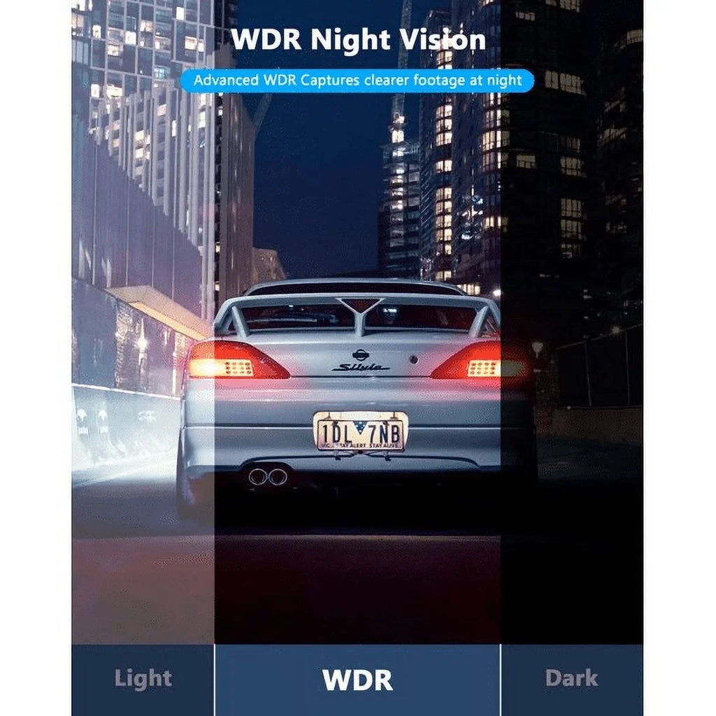 1080P TOGUARD with Loop Cam Camera Recording, 2.45-inch LCD G-Sensor, Car Parking Display, and Night Rear, Mode, with Camera, Dash Vision, Dash WDR Front Dashcam