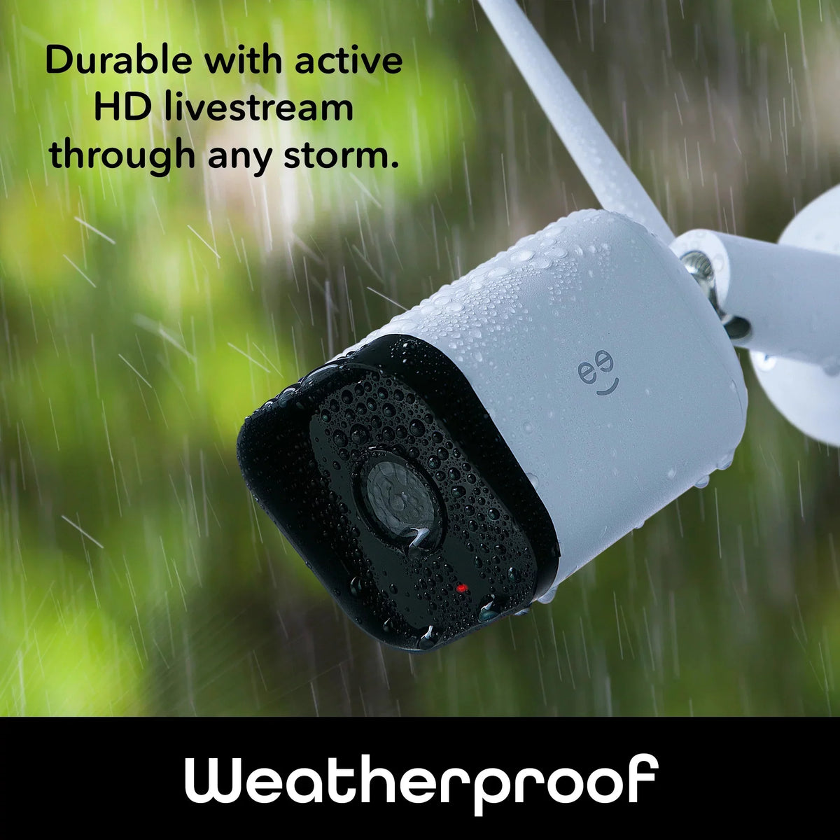 Only Hawk 3 Outdoor Smart Camera, (Supports Weatherproof, Geeni Security 1080p 2.4GHz HD 2-Pack IP66 Wi-Fi) WiFi