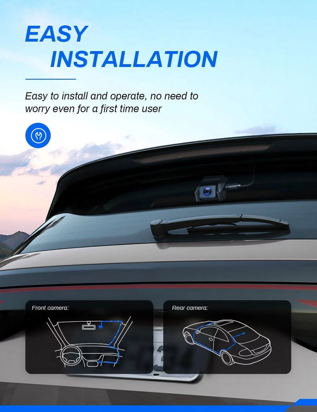 Inch Monitor Backup Recorder Screen Dash IPS Night Car Cam CR900PRO Cars Crosstour Dash WDR Rear GPS for Magnetic and G-Sensor, Parking with 170 Dual Vision 3 Dashboard Cam, 2.5K Camera Front Camera
