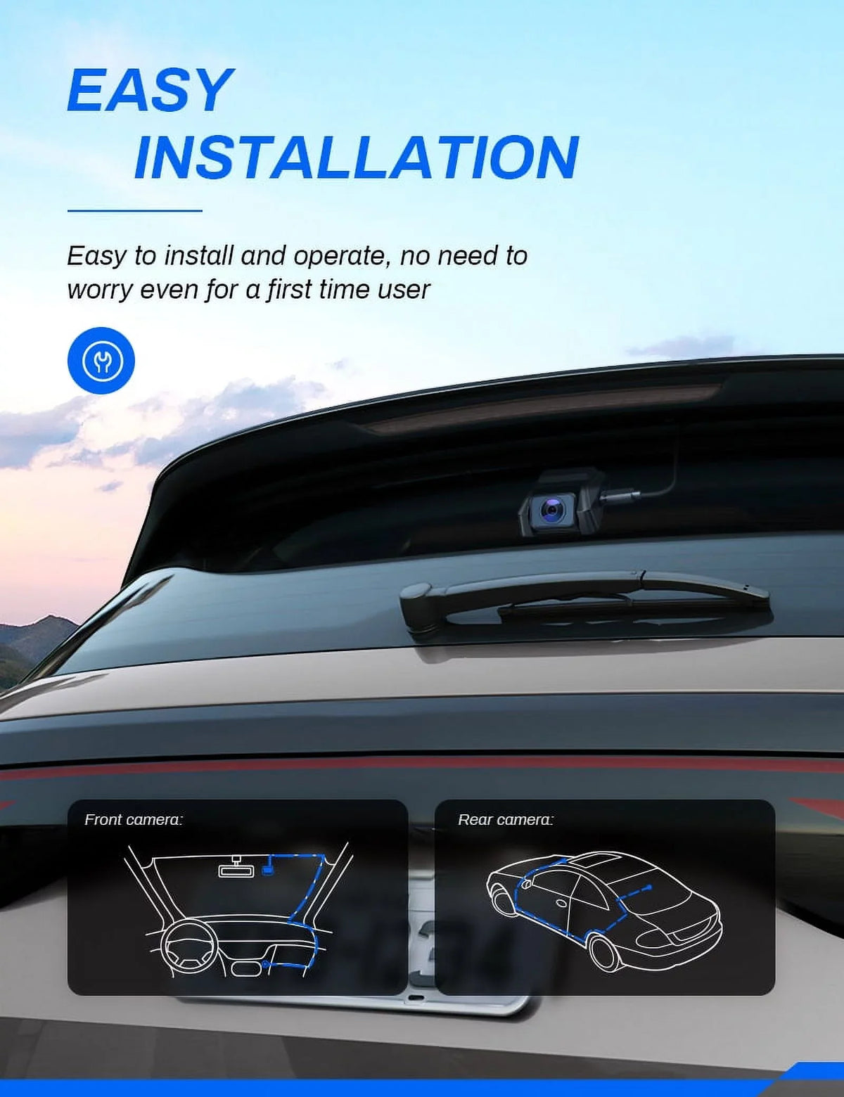 Inch Monitor Backup Recorder Screen Dash IPS Night Car Cam CR900PRO Cars Crosstour Dash WDR Rear GPS for Magnetic and G-Sensor, Parking with 170 Dual Vision 3 Dashboard Cam, 2.5K Camera Front Camera